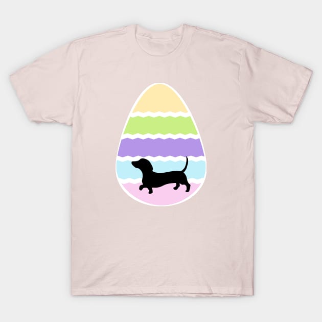 Easter Egg Dachshund T-Shirt by KarmicKal